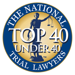Badge top 40 under 40 trial lawyers